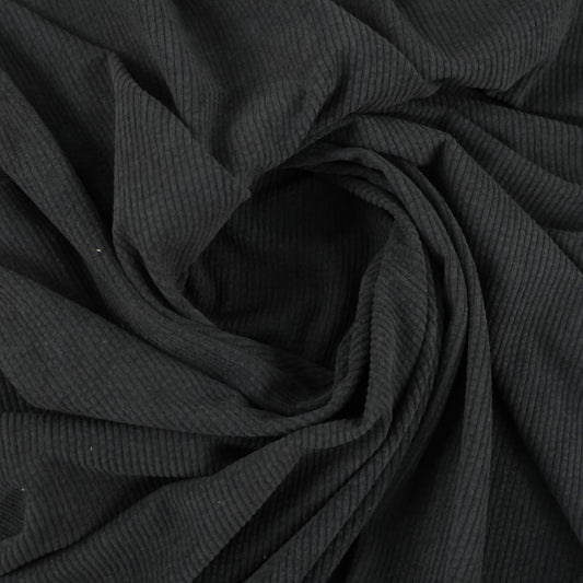 Velours côtelé noir