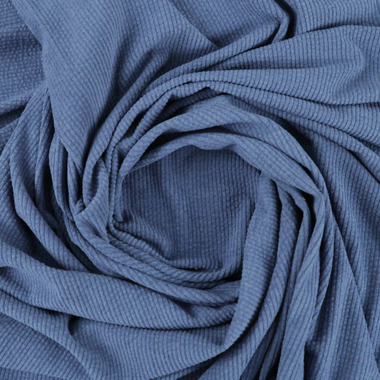 Velours côtelé bleu