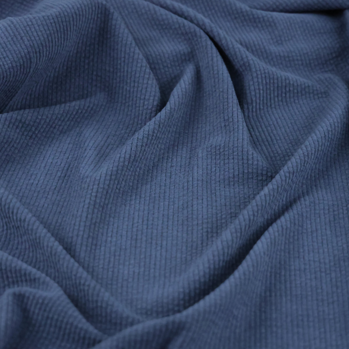 Velours côtelé bleu