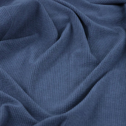 Velours côtelé bleu