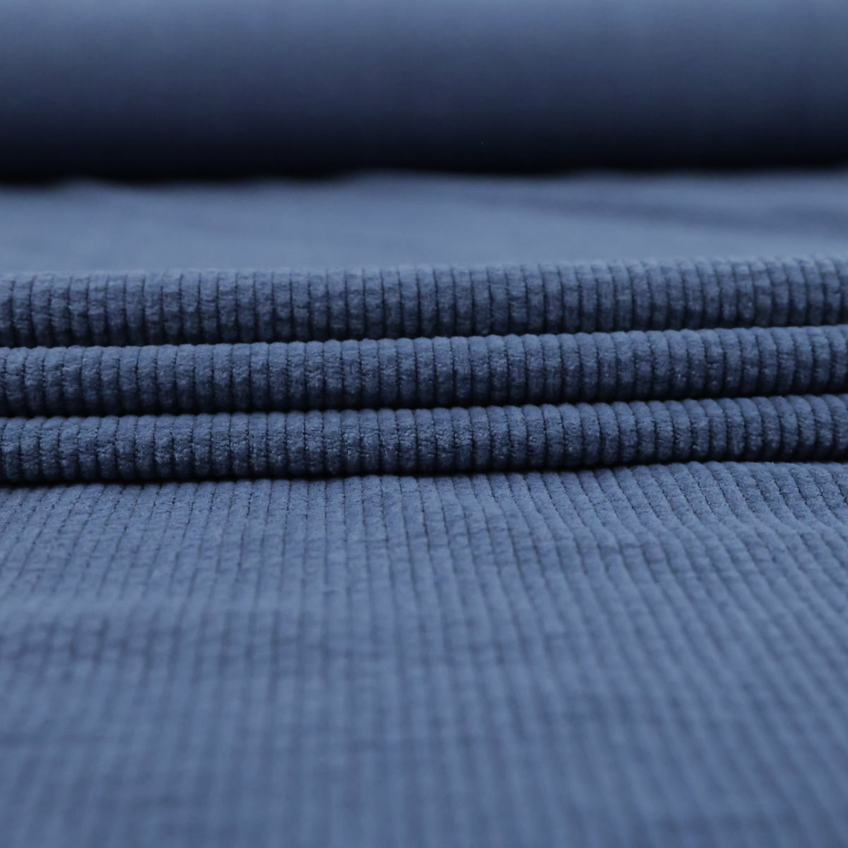 Velours côtelé bleu