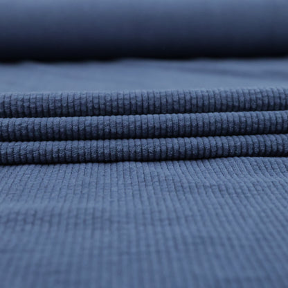 Velours côtelé bleu