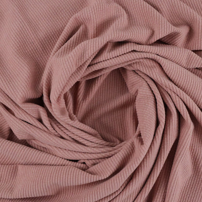 Velours côtelé vieux rose