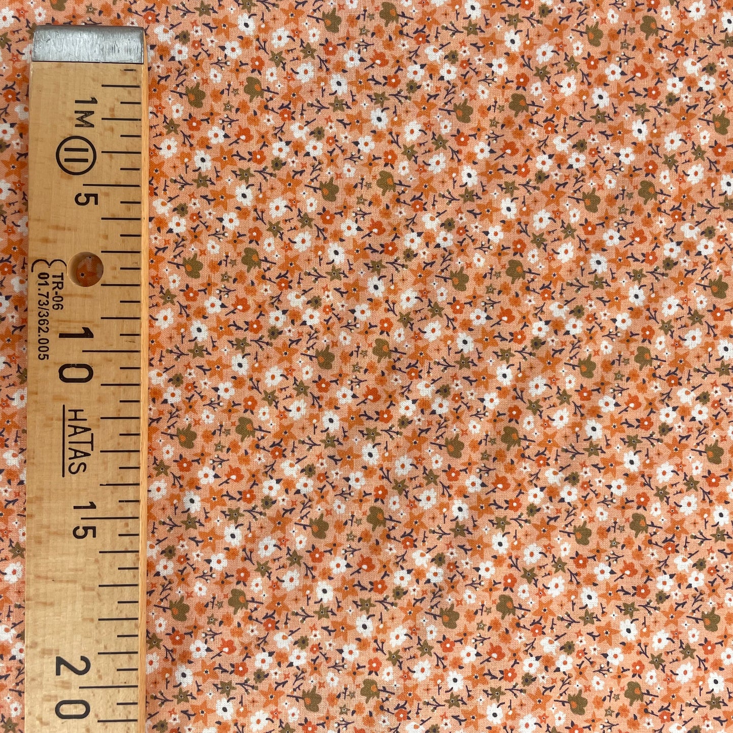 Coton fleuri orange