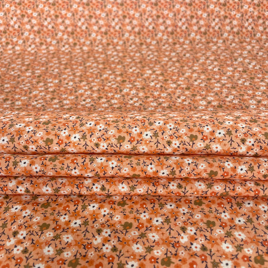 Coton fleuri orange