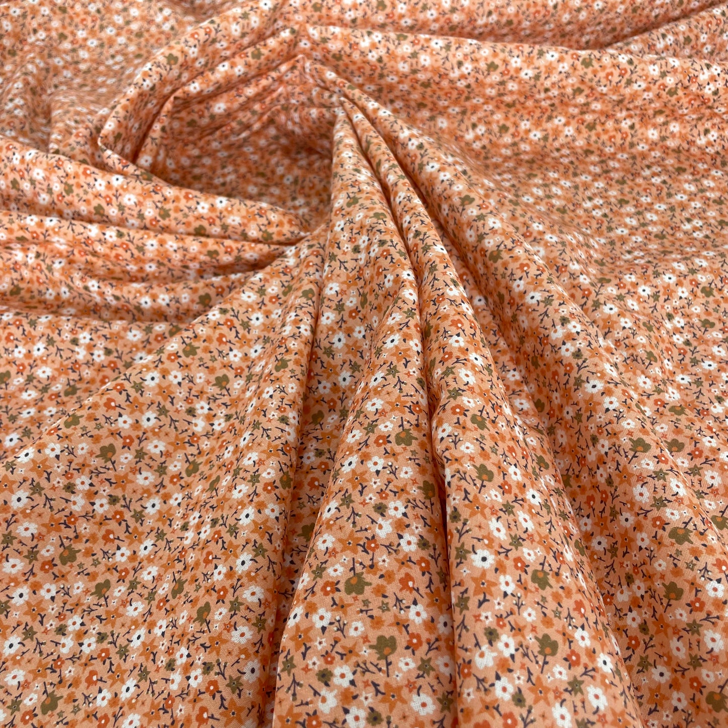 Coton fleuri orange