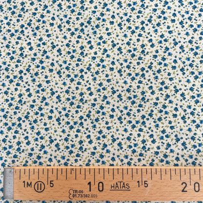 Coton fleuri bleu