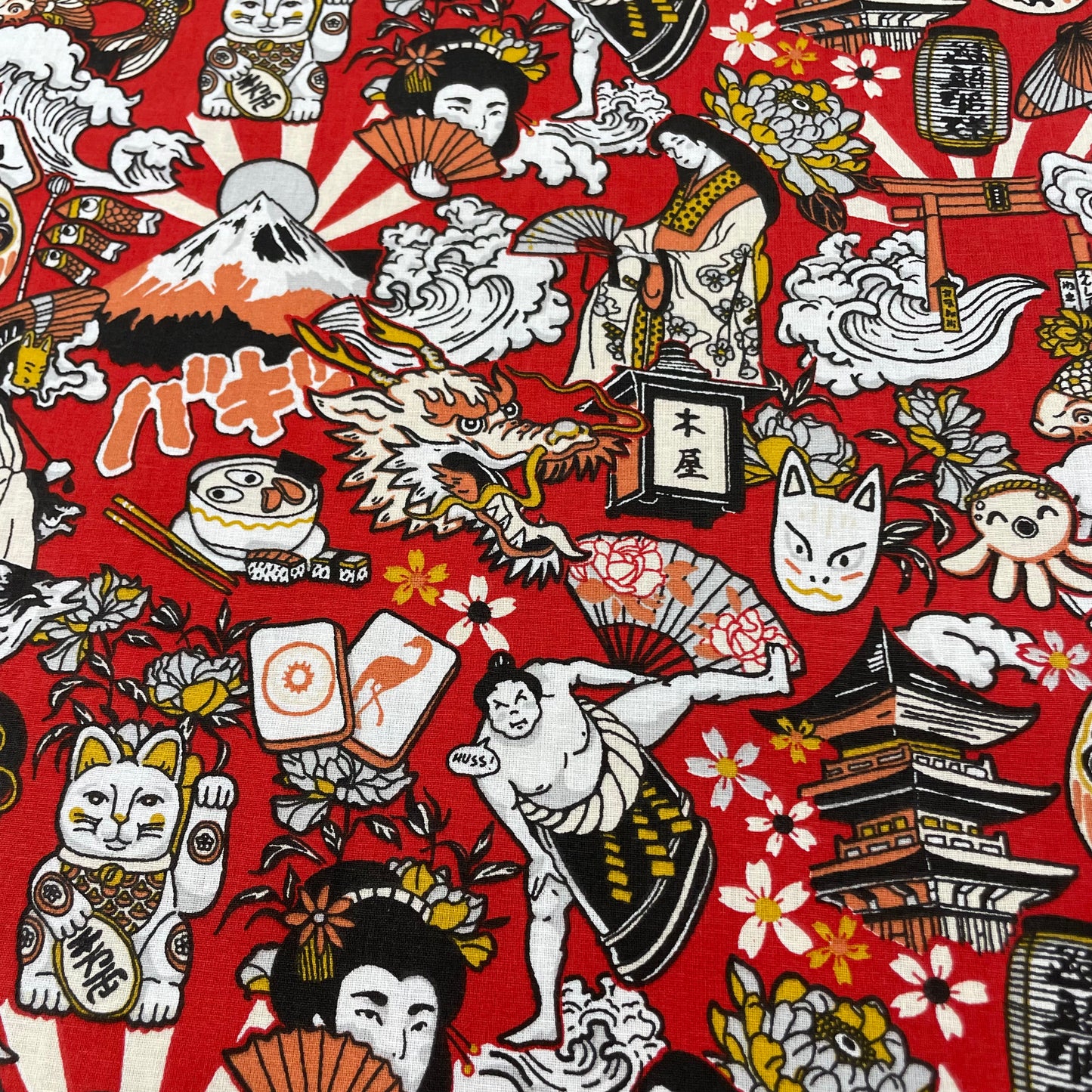 Coton Daruma rouge