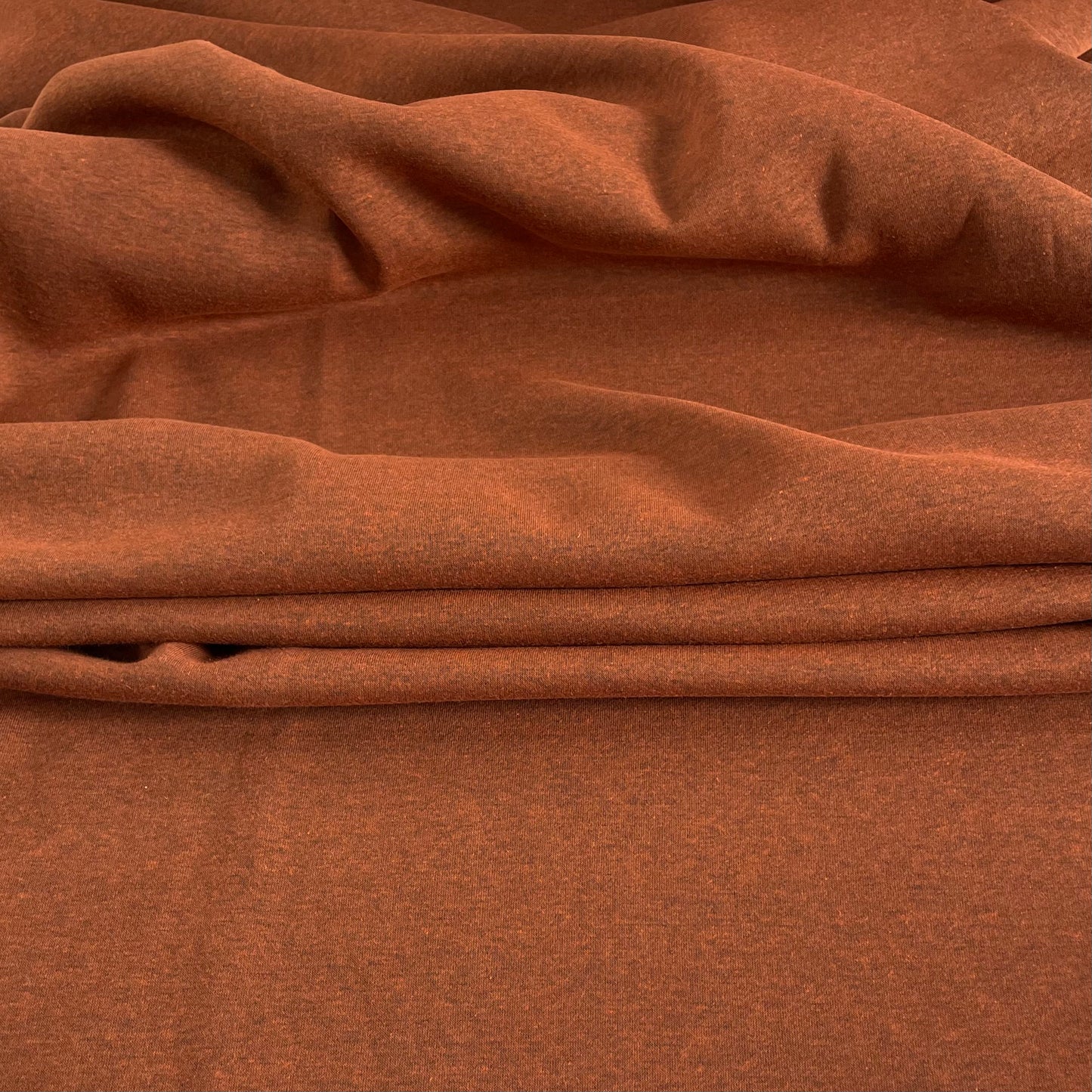 Sweat chiné rouge brique