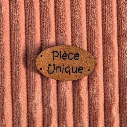 Etiquette "Pièce unique"