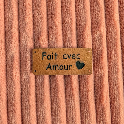 Etiquette "Fait avec Amour"