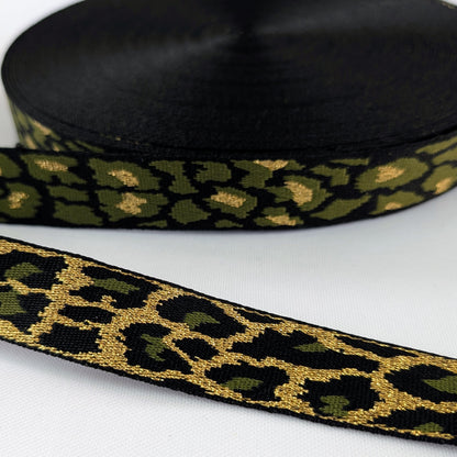 Sangle petites taches vert et noir