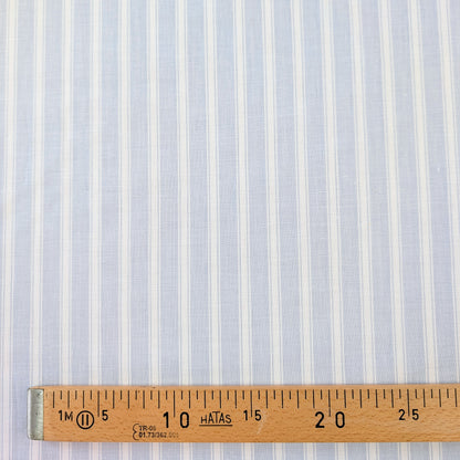 Popeline ciel et blanche