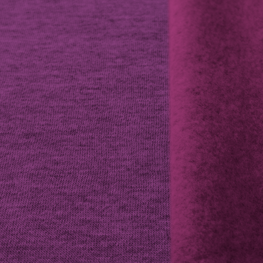Sweat chiné aubergine