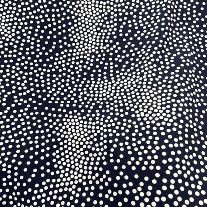 Mousseline bleu pois
