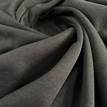 Tissu sweat chiné marron